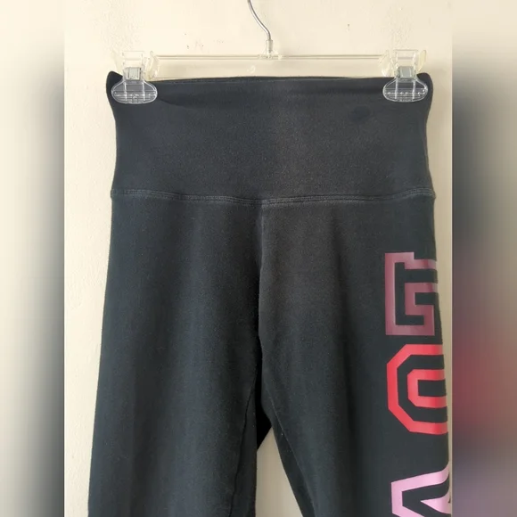 Victoria's Secret Love Pink Leggings Sz Xs  Colorful High Waist Yoga Full Length - Picture 2 of 6